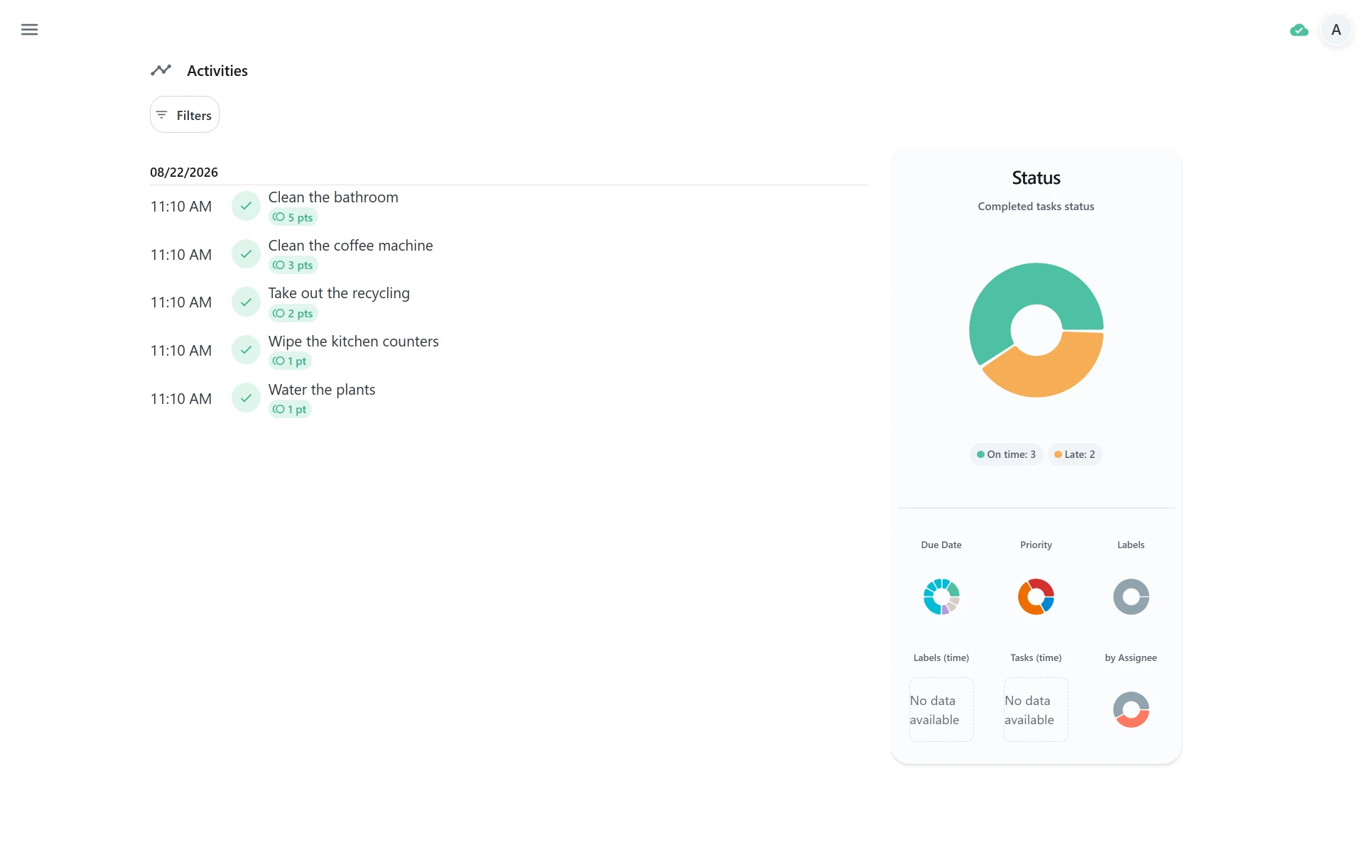 Donetick, screenshot 3