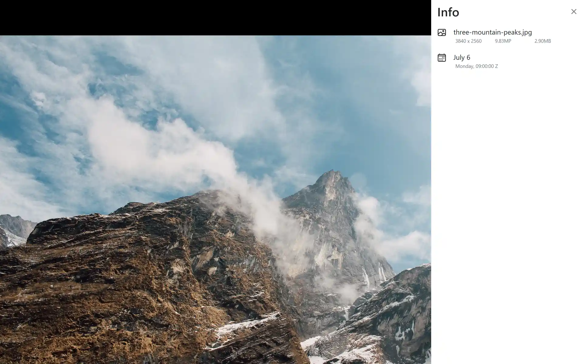 PiGallery2, screenshot 2